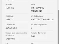 Usado VW Touran 122 CV (89 kW) 2021 Gris Monovolumen