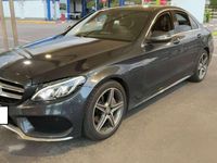 Usado Mercedes C220 AMG line 170 CV (125 kW) 2017 Gris Berlina