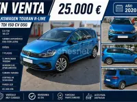 Usado VW Touran Advance 150 CV (110 kW) 2020 Azul Monovolumen