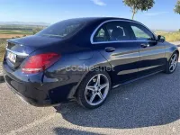 Usado Mercedes C220 AMG line 170 CV (125 kW) 2017 Azul Berlina