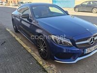 Usado Mercedes C250 AMG line 204 CV (150 kW) 2017 Azul Coupe