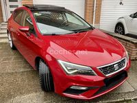 Usado Seat Leon FR 125 CV (91 kW) 2018 Granate Berlina