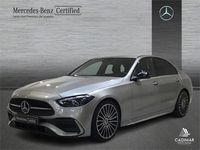 Usado Mercedes C220 AMG line 200 CV (147 kW) 2021 Gris Berlina