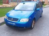 Usado VW Touran Conceptline 100 CV (73 kW) 2004 Azul Monovolumen