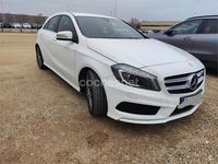 Usado Mercedes A200 AMG line 136 CV (100 kW) 2014 Blanco Berlina