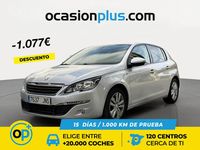 Usado Peugeot 308 Style 130 CV (95 kW) 2016 Gris