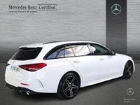 Usado Mercedes C300e AMG line 313 CV (230 kW) 2022 Blanco polar Familiar