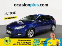 Usado Ford Focus Trend+ 125 CV (91 kW) 2017 Azul Berlina