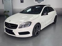 Usado Mercedes A200 AMG line 136 CV (100 kW) 2015 Blanco Berlina