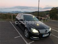 Usado Mercedes C250 Avantgarde 204 CV (150 kW) 2014 Negro Familiar