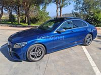Usado Mercedes C200 136 CV (100 kW) 2019 Azul Berlina