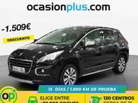 Usado Peugeot 3008 Style 150 CV (110 kW) 2015 Negro Familiar