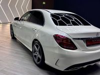 Usado Mercedes C220 AMG line 170 CV (125 kW) 2016 Blanco Berlina