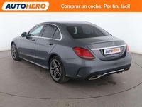 Usado Mercedes C200 AMG line 186 CV (136 kW) 2019 Gris Berlina