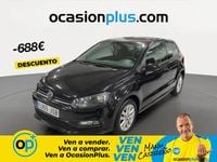 Usado VW Polo 75 CV (55 kW) 2016 Negro Utilitario