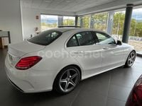 Usado Mercedes C220 AMG line 170 CV (125 kW) 2015 Blanco Berlina