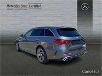 Usado Mercedes C200 AMG line 163 CV (119 kW) 2022 Gris selenita Berlina