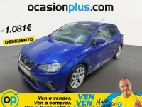 Usado Seat Ibiza FR 116 CV (85 kW) 2018 Azul Utilitario