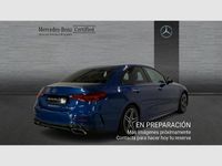 Usado Mercedes C200 AMG line 204 CV (150 kW) 2021 Azul Berlina