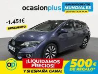 Usado Honda Civic Elegance 120 CV (88 kW) 2017 Azul Familiar