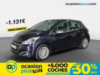 Usado Peugeot 208 Allure 110 CV (80 kW) 2018 Azul Utilitario