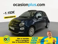 Usado Fiat 500 Dolcevita 70 CV (51 kW) 2021 Azul Descapotable