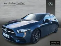Usado Mercedes A200 AMG line 150 CV (110 kW) 2021 Azul denim Berlina