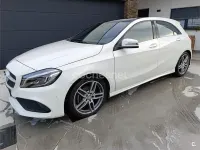 Usado Mercedes A200 AMG line 136 CV (100 kW) 2016 Blanco Berlina
