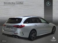 Usado Mercedes C220 AMG line 200 CV (147 kW) 2023 Plata hightech Familiar