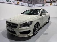 Usado Mercedes CLA220 AMG line 177 CV (130 kW) 2015 Blanco Berlina