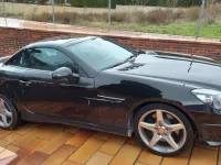 Usado Mercedes SLK200 184 CV (135 kW) 2016 Negro Descapotable