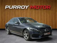 Usado Mercedes C220 AMG line 170 CV (125 kW) 2015 Gris / plata Berlina