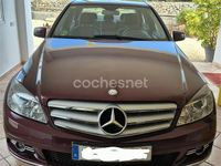 Usado Mercedes C180 Avantgarde 156 CV (114 kW) 2009 Granate Berlina