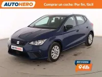 Usado Seat Ibiza Reference 95 CV (69 kW) 2018 Azul Utilitario