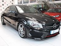 Usado Mercedes CLA220 AMG line 177 CV (130 kW) 2015 Negro Berlina