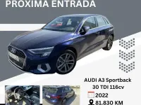Usado Audi A3 Advanced 116 CV (85 kW) 2022 Azul Berlina