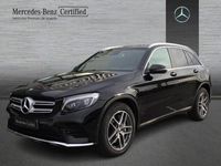 Usado Mercedes GLC220 AMG line 170 CV (125 kW) 2019 Negro SUV