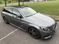 Usado Mercedes C220 AMG line 170 CV (125 kW) 2017 Gris / plata Familiar