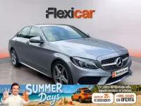 Usado Mercedes C220 AMG line 170 CV (125 kW) 2016 Gris Berlina