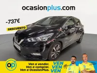 Usado Nissan Micra 90 CV (66 kW) 2017 Negro Utilitario