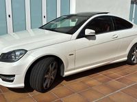 Usado Mercedes C250 204 CV (150 kW) 2014 Blanco Coupe