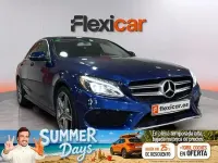 Usado Mercedes C200 136 CV (100 kW) 2018 Azul Berlina