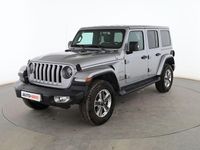Usado Jeep Wrangler Unlimited Sahara 200 CV (147 kW) 2019 Plata SUV