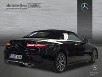 Usado Mercedes E220 AMG line 194 CV (142 kW) 2022 Negro Descapotable