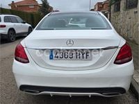 Usado Mercedes C220 AMG line 170 CV (125 kW) 2014 Blanco Berlina