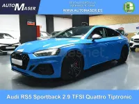 Usado Audi RS5 Sportback Exclusive 450 CV (330 kW) 2022 Azul Berlina
