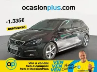 Usado Peugeot 308 GT-line 130 CV (95 kW) 2018 Negro Berlina