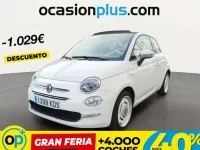 Usado Fiat 500C 69 CV (50 kW) 2017 Blanco Descapotable