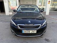 Usado Peugeot 308 Allure 131 CV (96 kW) 2016 Negro Utilitario