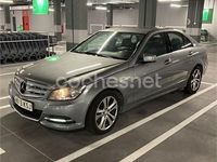 Usado Mercedes C200 136 CV (100 kW) 2013 Gris / plata Berlina